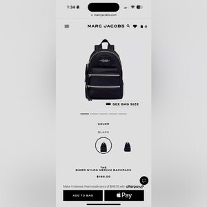 Marc Jacob’s backpack